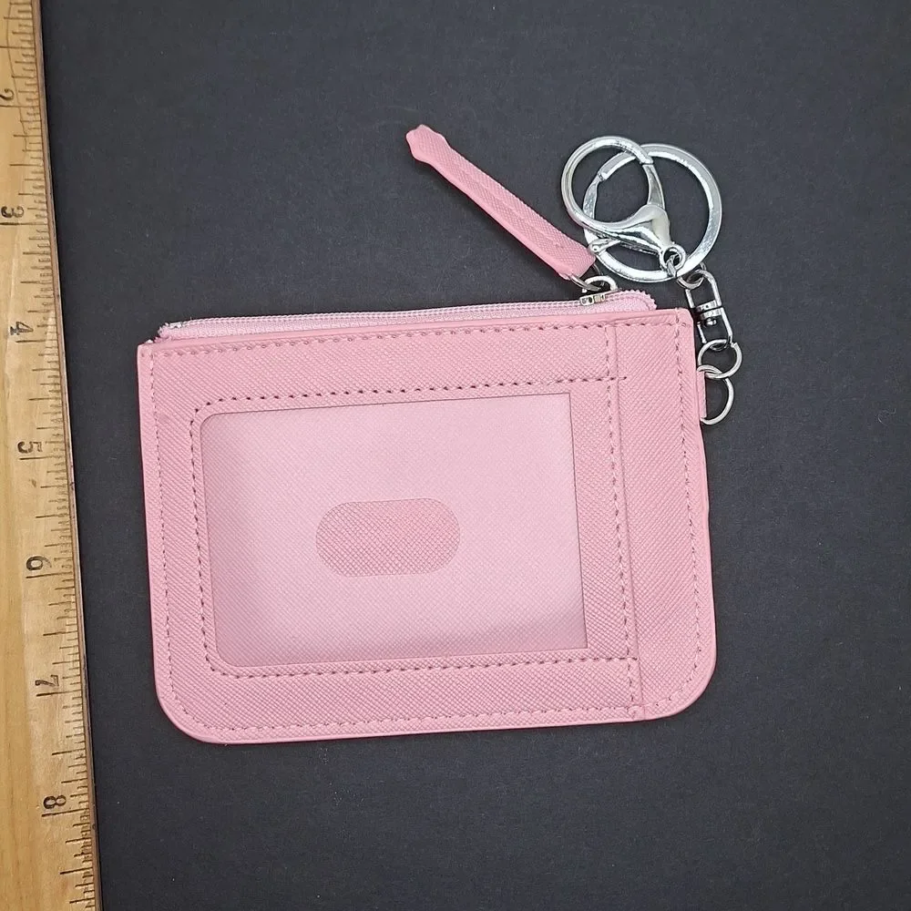 Hello Kitty, wallet zipper change purse ID window